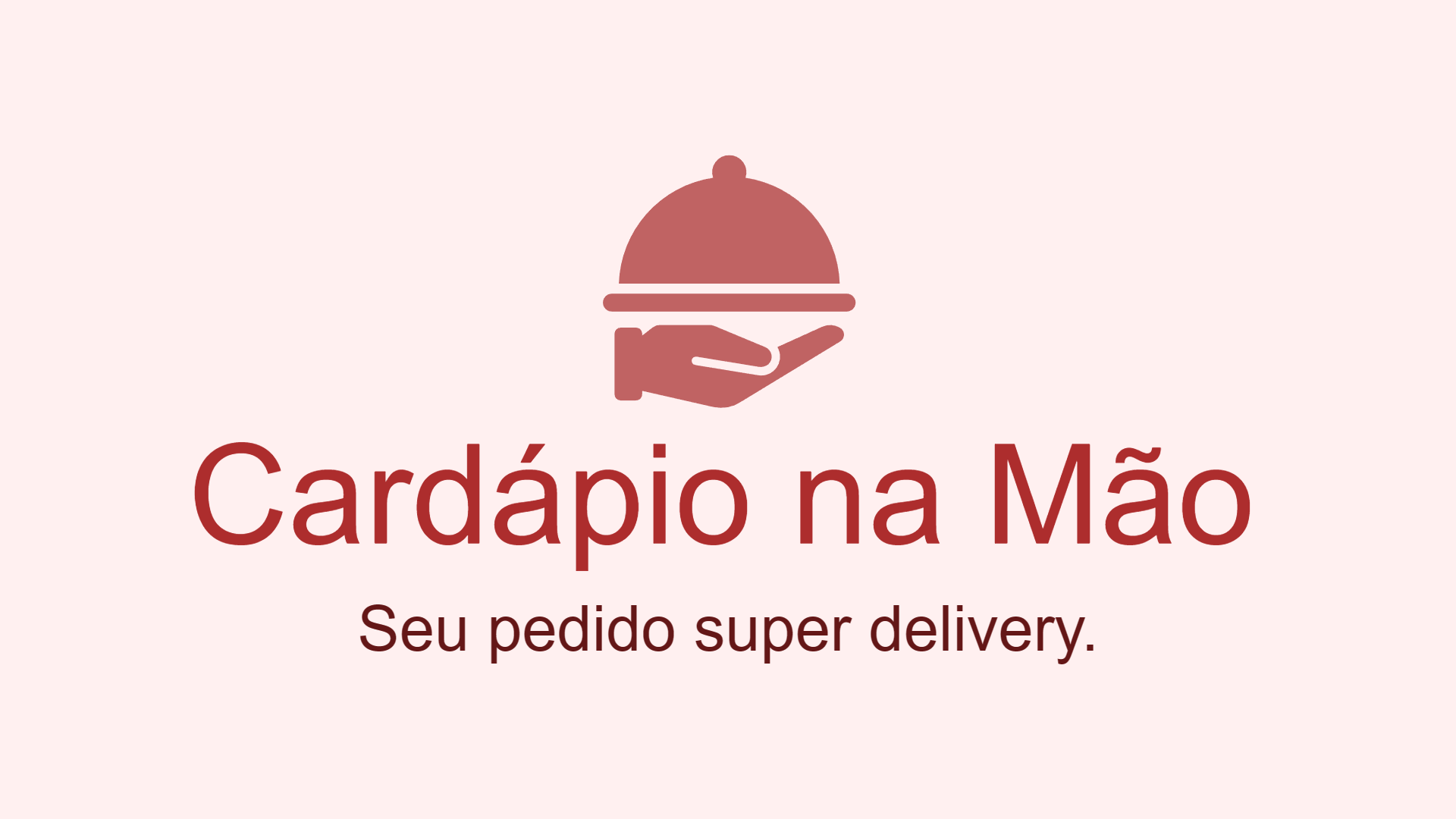 Cardápio na Mão